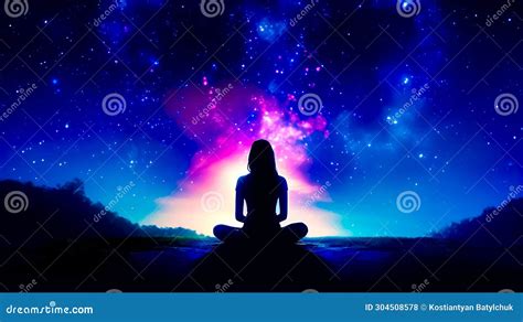 Woman Sitting In The Middle Of Body Of Water In Front Of Sky Filled