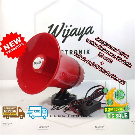 Jual Speaker TOA Sirine Bisa Rekam Suara Dan USB Ealsem Shopee Indonesia