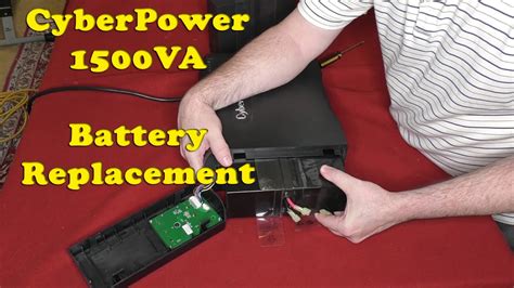 How To Replace The Battery Of A Cyberpower 1500va Ups Youtube