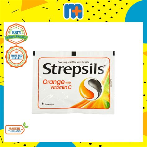 Strepsils Orange With Vitamin C Pouch S