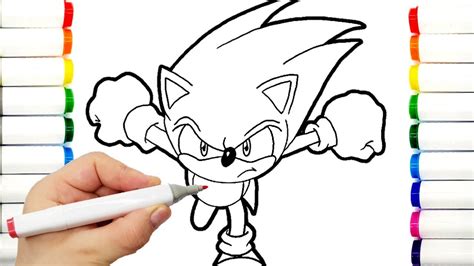 Sonic Team Coloring Pages Sonic The Hedgehog Teils Shadow Amy Rose Knuckles Draw Drawing 45