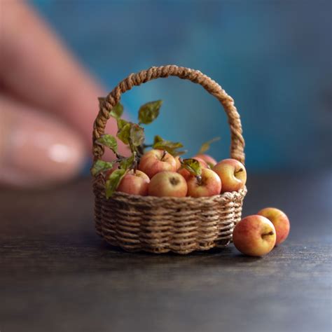 Tutorial Miniature Polymer Clay Apple Miniature Food Tutorial Dollhouse