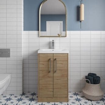 Hudson Reed Juno Vanity Unit 500mm JNU1801B Autumn Oak