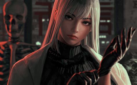 424690 4k 2d Guweiz Women Bad Guys Artwork Gloves Blonde Rare