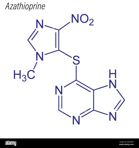 Skeletal Formula Of Azathioprine Drug Chemical Molecule Stock Vector Image And Art Alamy