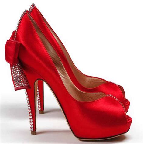 Always In Style And Always Sexy Red High Heel Shoes Girl Gloss