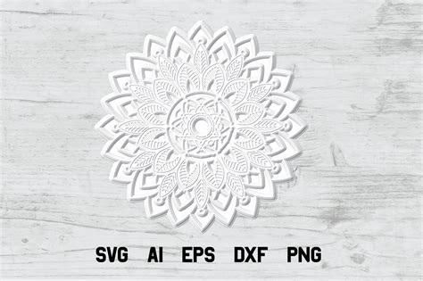 Free Svg Layered Layered Mandala Svg Files For Crafters 4097 Svg Design File