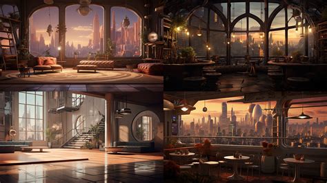 ArtStation - 205 arts - Utopian Cityscape Environment - Interior ...