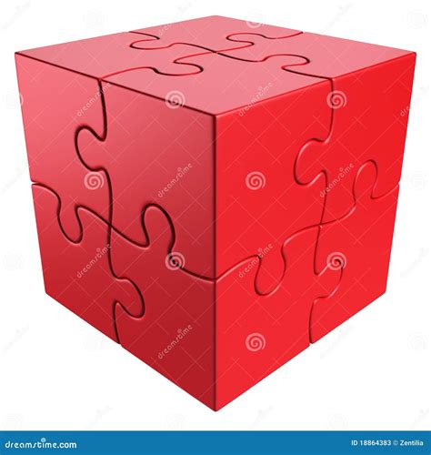 Cubic Puzzle Stock Illustration Illustration Of Isolated 18864383