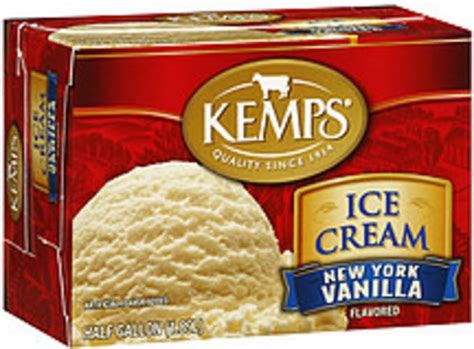 Kemps New York Vanilla Ice Cream 0 5 Gal Nutrition Information Innit