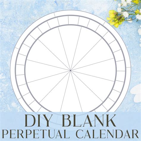 Perpetual Calendar Chart Printable