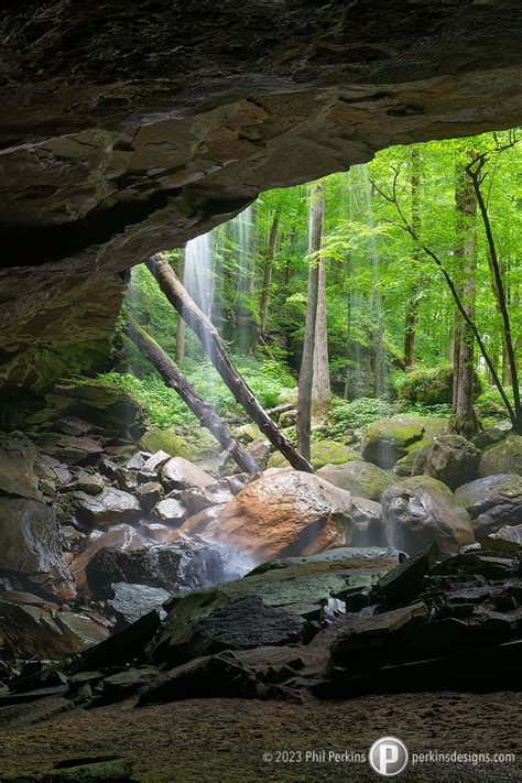 Behind The Falls Phil Perkins · Photography