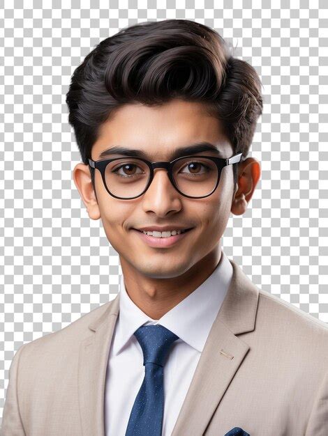 A Man In A Suit With Glasses And A Tie Premium Ai Generated Psd