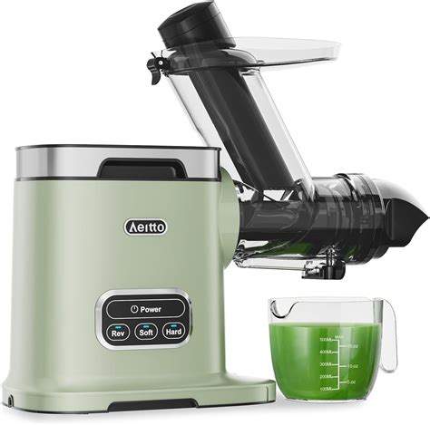 Juice Extractor Aeitto Cold Press Juicer Inch Wide Chute Slow