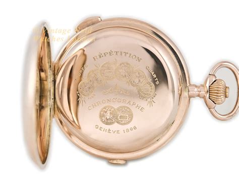 Jaeger Lecoultre Pocket Watch Chronograph Repeater 14ct Pink Gold