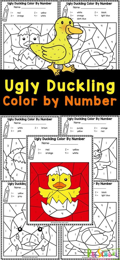 Grab These Free Printable Ugly Duckling Worksheets To Work On Number