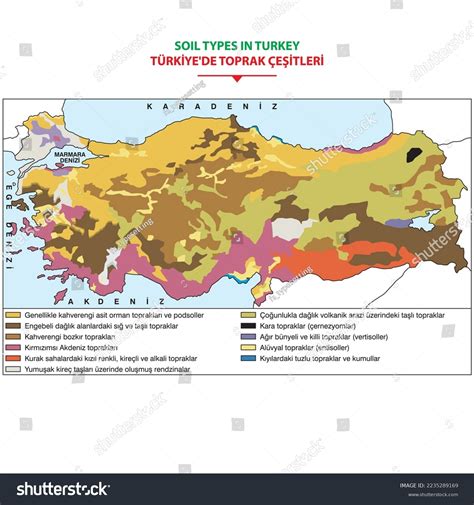 Soil Types Distribution Decomposition Soil Types Stock Vector (Royalty Free) 2235289169 ...