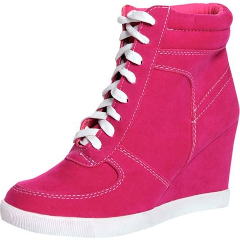 Pink Sneaker Wedges Mode Beauté