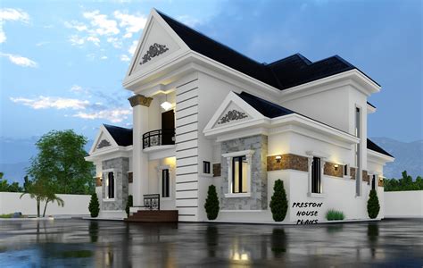 5 Bedroom Plan With A Penthouse Preston House Plans