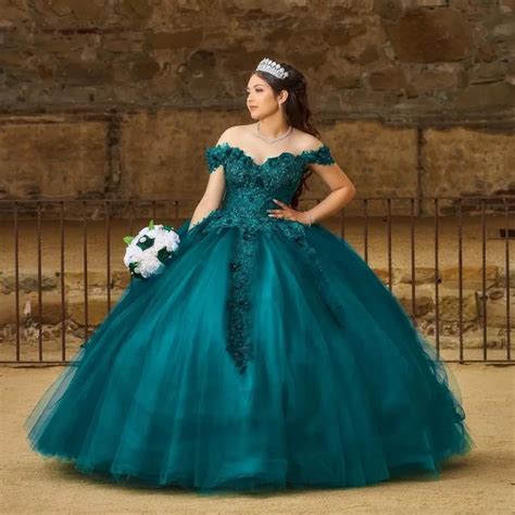 Angelsbridep Vestido De Baile Verde Esmeralda Para Quincea Era Traje De