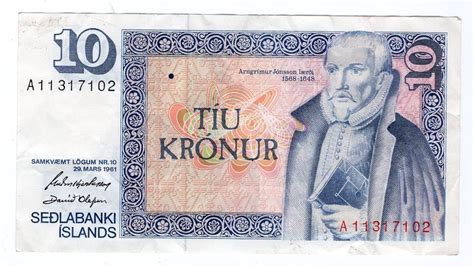 Banknote ISLAND 10 KRONEN Kaufen Auf Ricardo