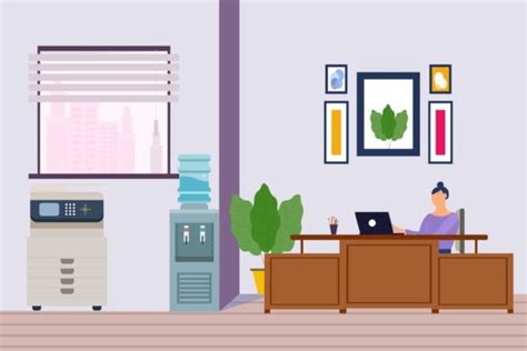 Modern Office Work Illustration Graphic By Pexelpy Creative Fabrica