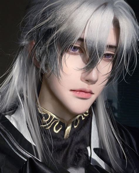 Pin By Izumi Aikawa On Weilanran Wavy Hair Men Male Cosplay Men S