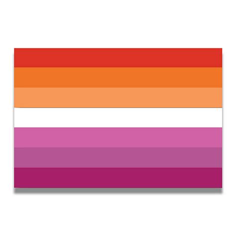 Magnet Me Up Lesbian Pride Flag Car Magnet Decal 4x6 Inches Heavy Duty Automotive Magnet For