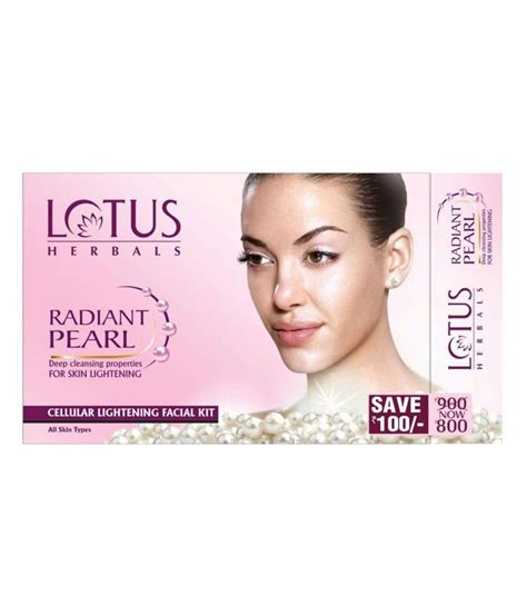 Lotus Herbals Radiant Pearl Cellular Lightening Facial Kit Buy Lotus