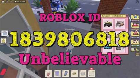 UNBELIEVABLE Roblox Song Codes YouTube