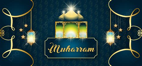 Dise O De Fondo De Muharram Feliz Con Eid Mubarak Y A O Nuevo Isl Mico