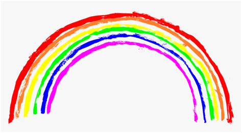 Rainbow Crayon Drawing Png, Transparent Png , Transparent Png Image - PNGitem