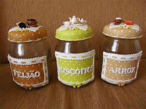 Aline Vissotto Atelier De Biscuit Potes Para Mantimentos Decorados