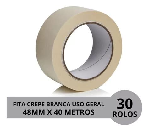 Fita Crepe Uso Geral Mm X Metros Pintura Kit Rolos