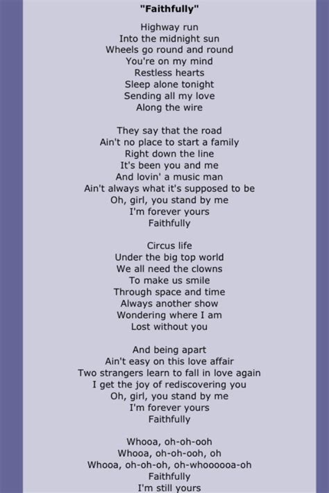 Pin On Music Love Songs Lyrics Journey Songs Great Song Lyrics