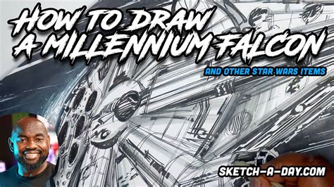 How To Draw The Millennium Falcon And Other Star Wars Things Youtube