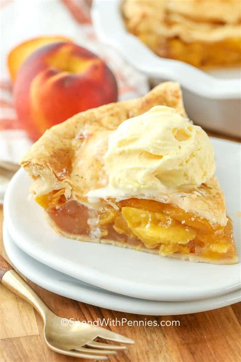 Homemade Peach Pie Heavenly Dessert Spend With Pennies