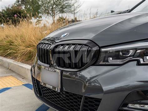 Bmw G20 330i M340i Gloss Black Double Slat Grilles 2019 2022