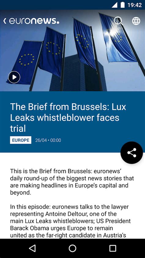 Euronews Daily Breaking World News Live TV Android Apps On Google Play