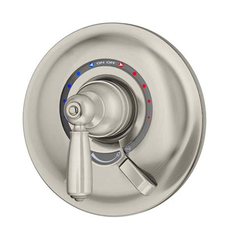 Symmons Allura 1 Handle Wall Mounted Shower Valve Trim Kit In Satin Nickel Valve Not Included