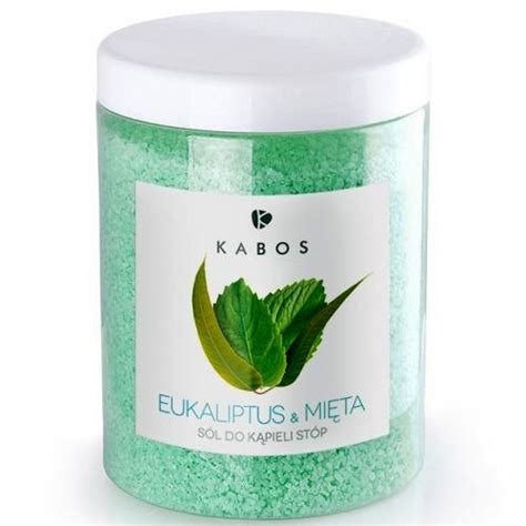 Kabos Cosmetics Sól do stóp Eukaliptus i mięta cena opinie