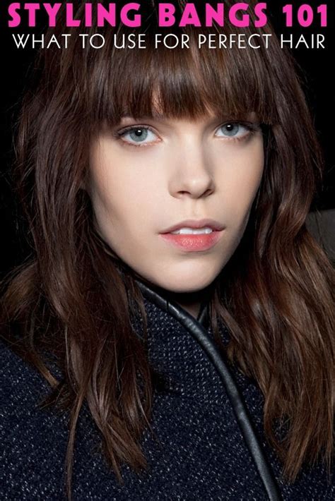 Bangs Hairstyles How To Style Bangs Sleek Hairstyles Hairstyles With