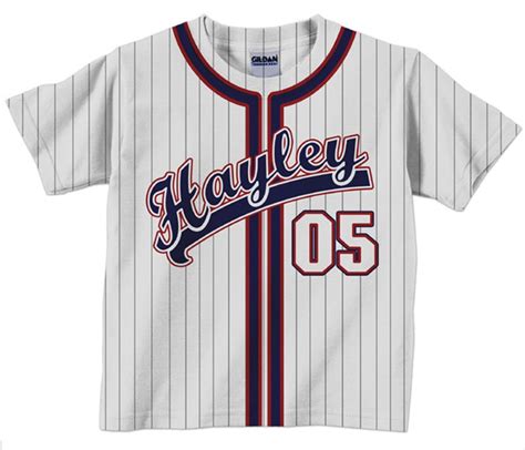 Personalized Baseball Jersey T-shirt Baseball Birthday Shirt - Etsy