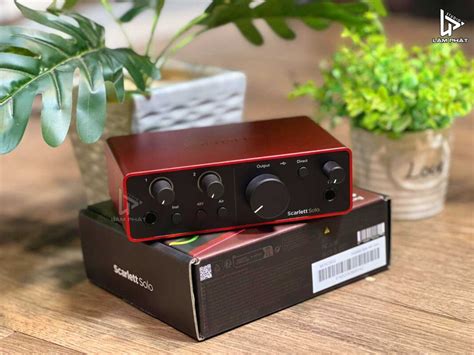 Focusrite Scarlett Solo Gen Soundcard Thu M Ch Nh H Ng L M Ph T Studio