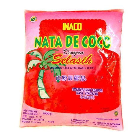 Jual INACO Nata De Coco Selasih Strawberry 1kg Di Seller Alfamidi