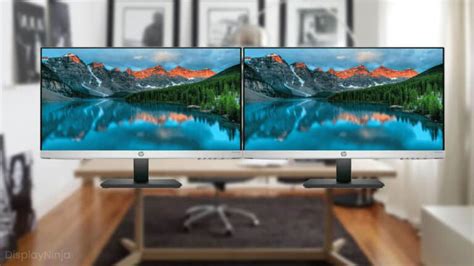 Best Dual Setup Monitors [2023 Buying Guide] - DisplayNinja