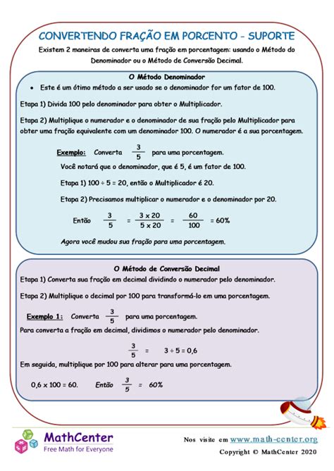 Quinto Ano Páginas De Aprendizagem Folhas De Informação Math Center