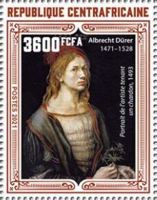 Stamp Self Portrait By Albrecht D Rer Central African