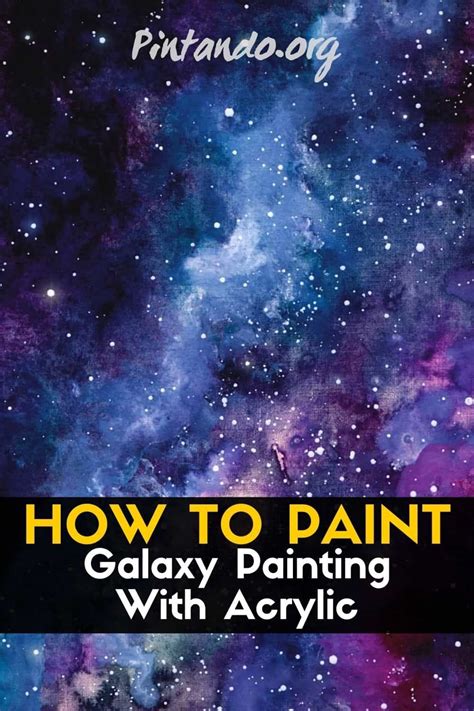 In This Video Tutorial I Will Teach You How To Paint A Galaxy Painting