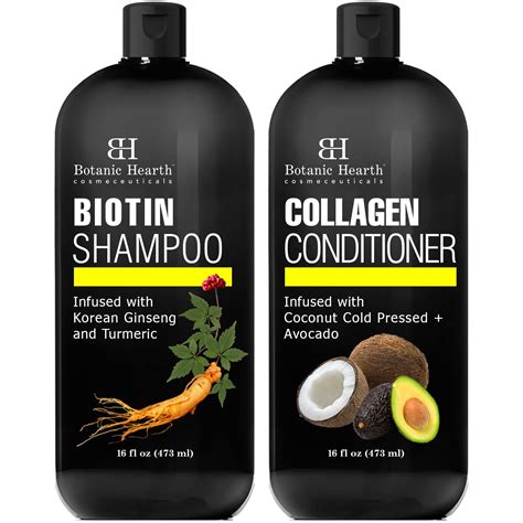 Biotin Shampoo And Collagen Conditioner Hair Care Botanic Hearth